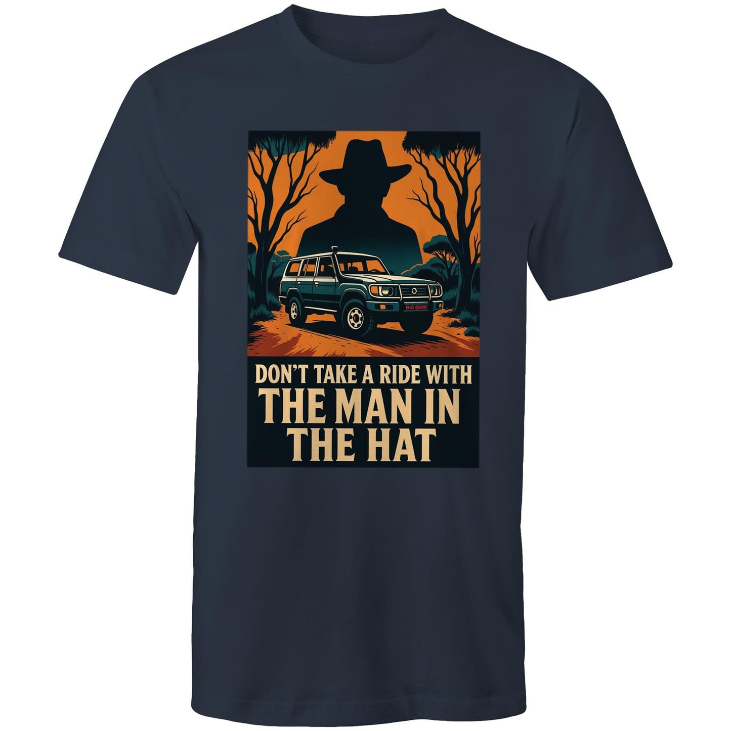 Man in the hat- Mens Aussie graphic T-Shirt | Dingo Country