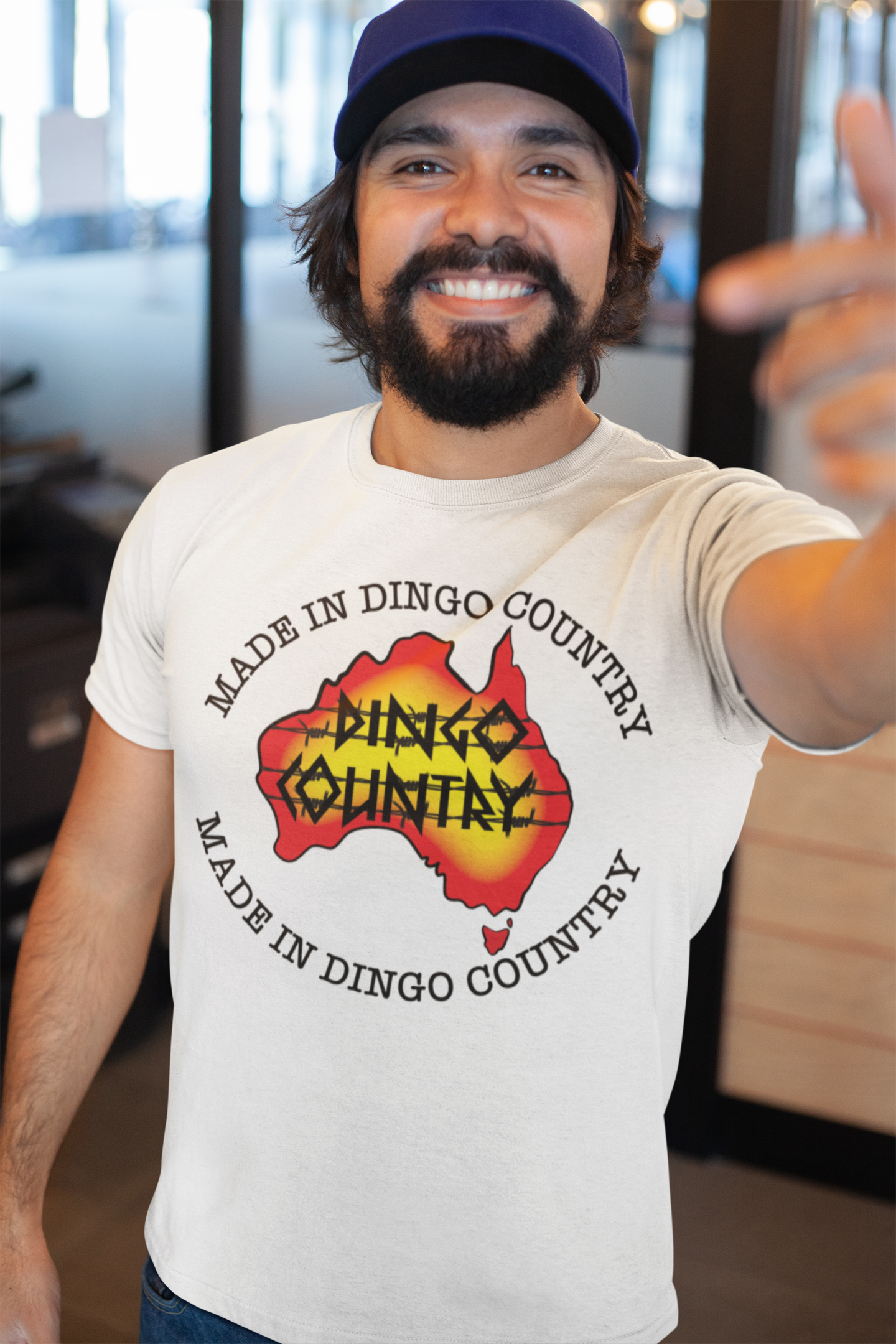 Made in Dingo Country Australia design- Mens T-Shirt