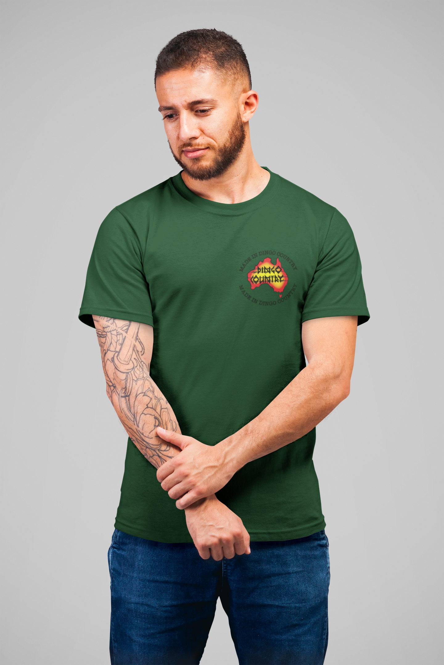 Made in Dingo Country chest print - Mens T-Shirt