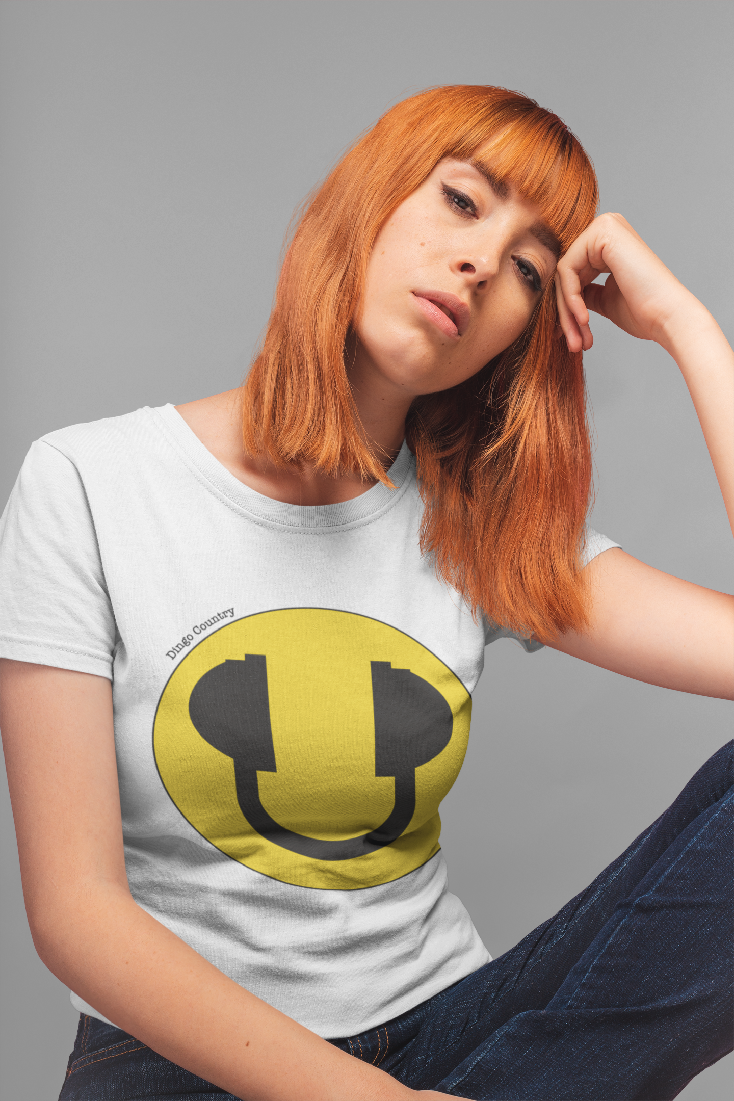 Smiley headphones - Women's Maple Tee