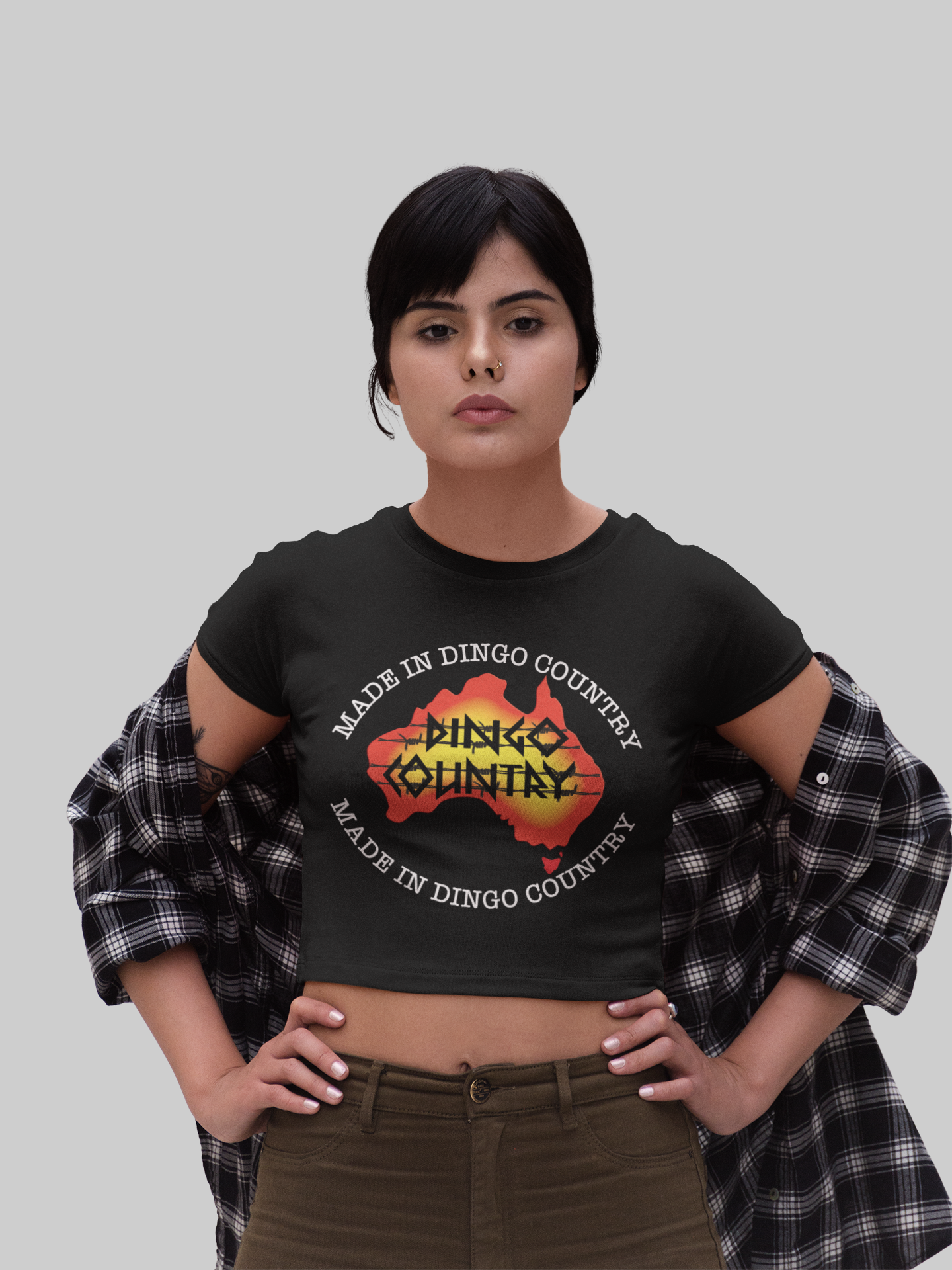 Made in DC Australia - Women's Crop T-shirt | Dingo Country Streetwear