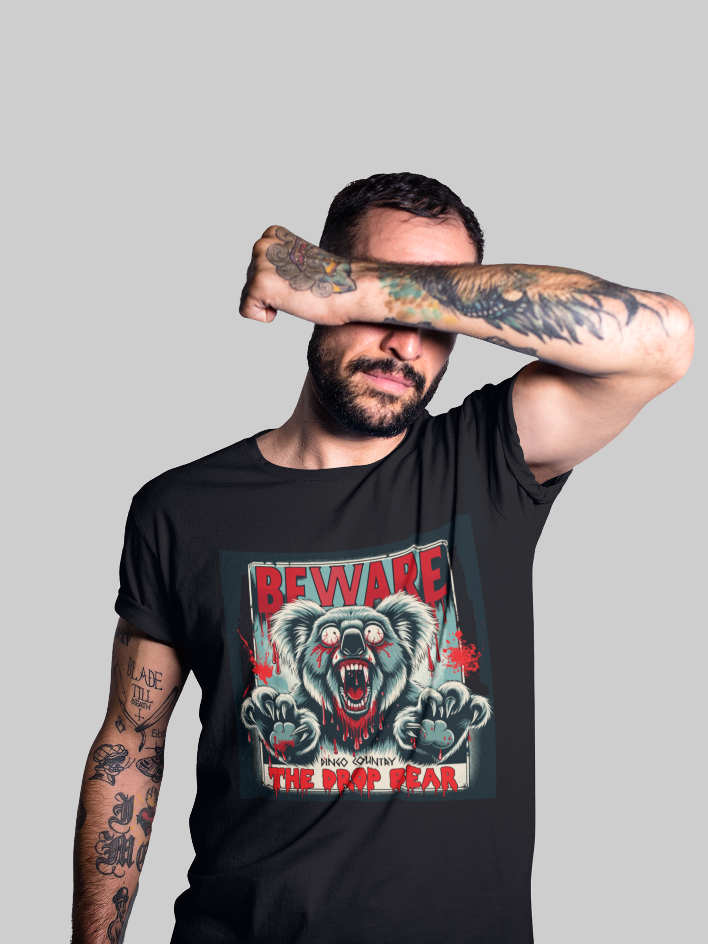Beware the drop bear - Mens Aussie graphic T-Shirt | Dingo Country