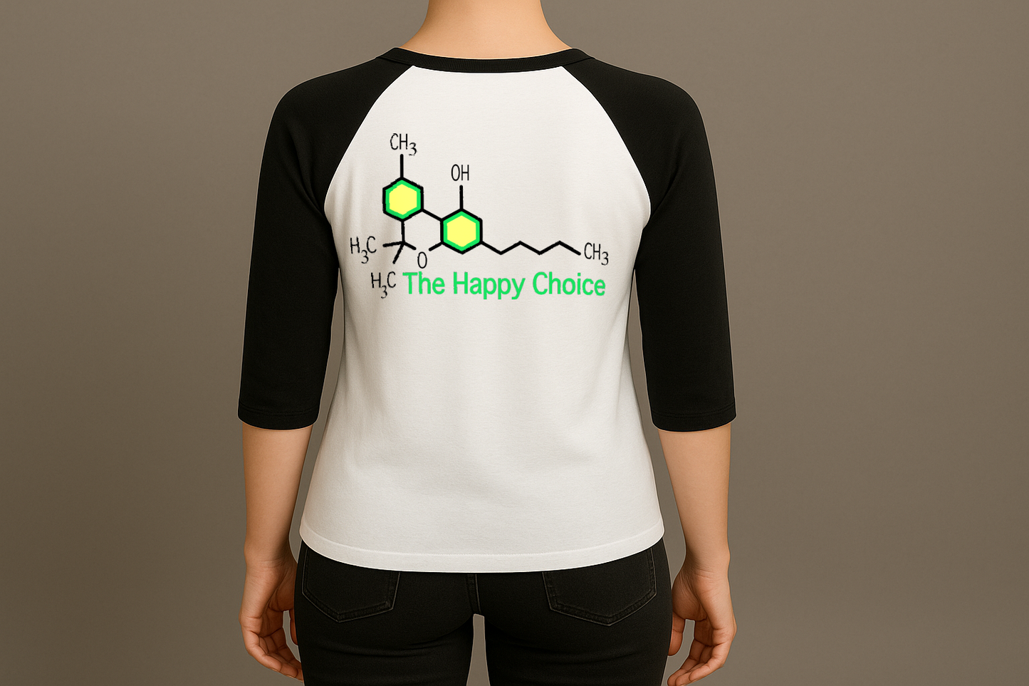 The happy choice Raglan - 3/4 Sleeve T-Shirt Dingo Country