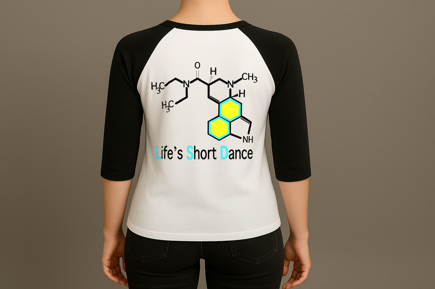 Life short dance Raglan - 3/4 Sleeve T-Shirt