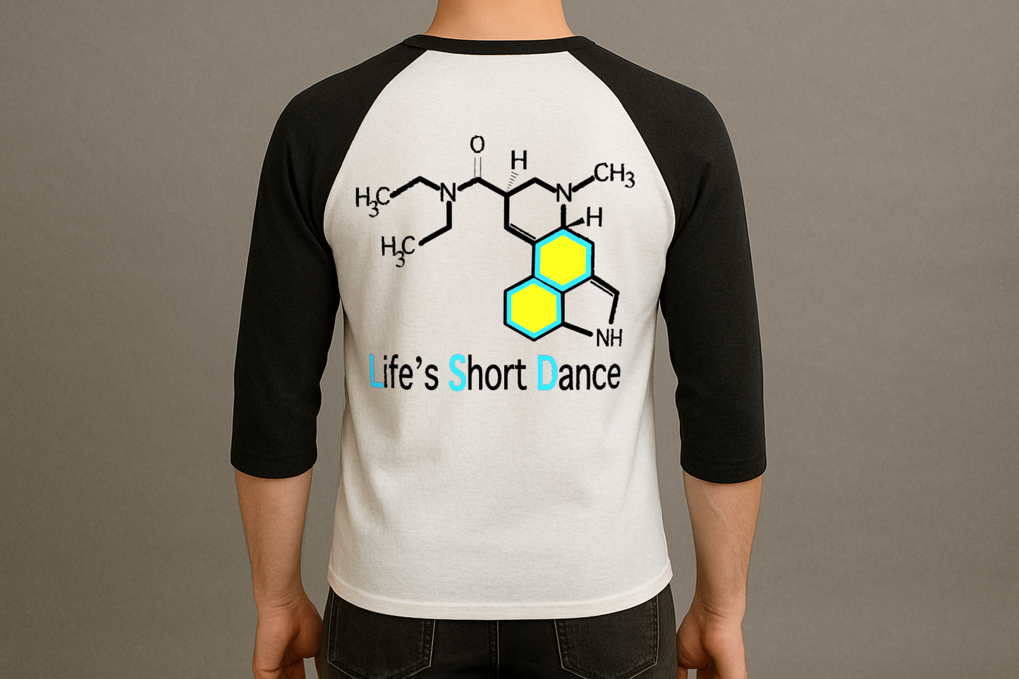 Life short dance Raglan - 3/4 Sleeve T-Shirt