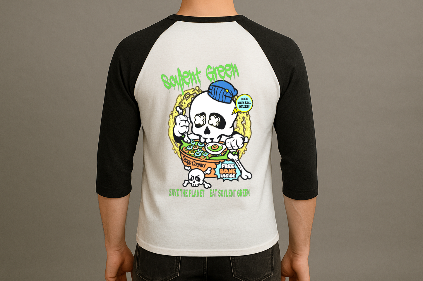 Soylent green Raglan - 3/4 Sleeve T-Shirt