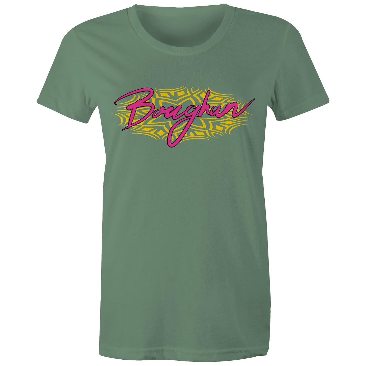 Boughan pink/yellow - Women's graphic Maple T-shirt | Dingo Country