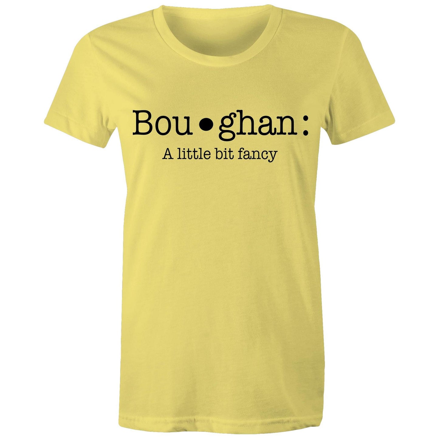 Boughan definition Women's graphic Maple T-shirt : Define Your Style | Dingo Country