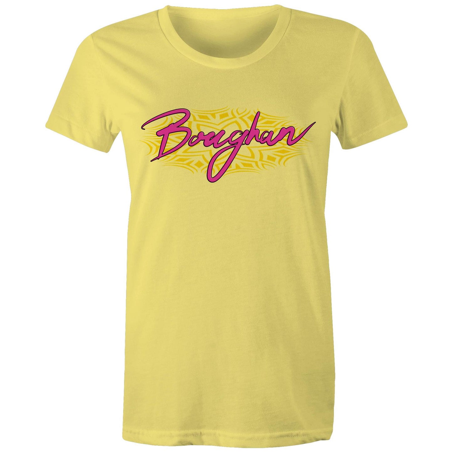 Boughan pink/yellow - Women's graphic Maple T-shirt | Dingo Country