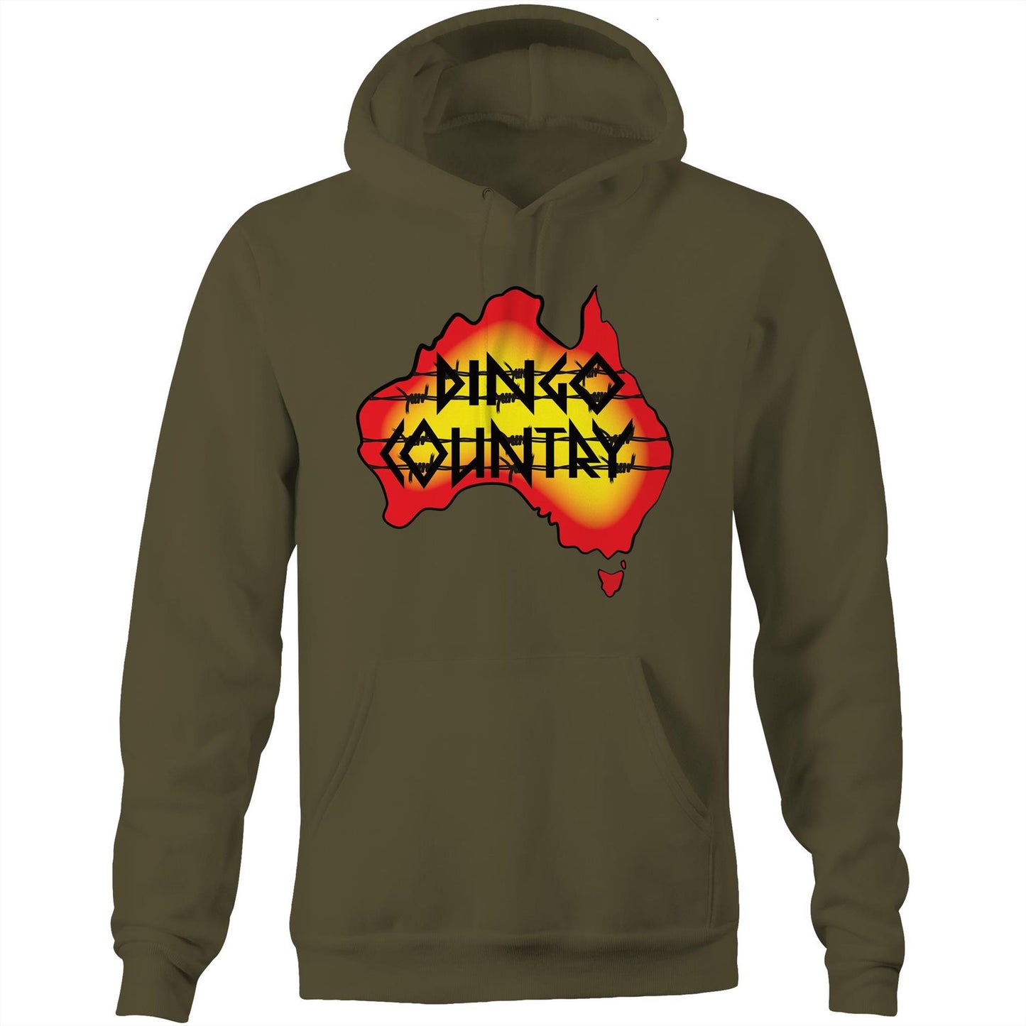 DC Australia Pocket Hoodie Sweatshirt – Unisex Aussie Pride | Dingo Country