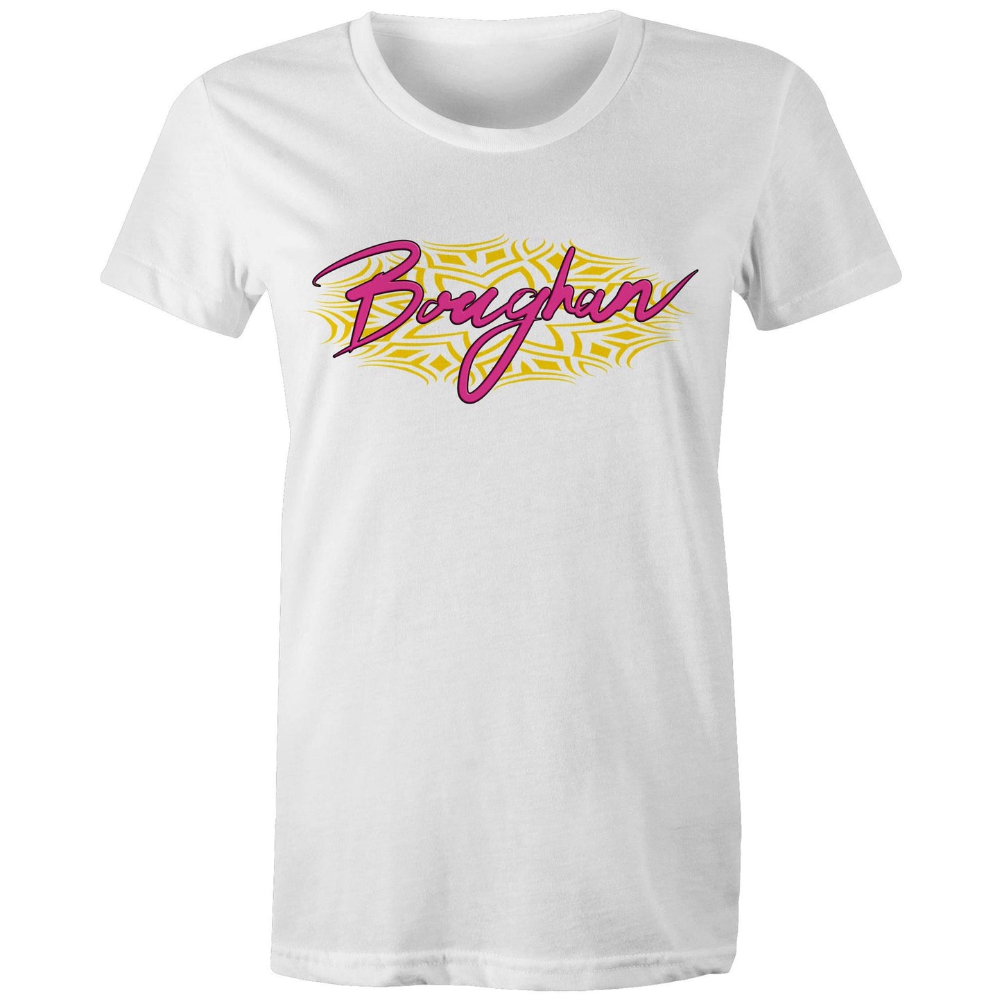 Boughan pink/yellow - Women's graphic Maple T-shirt | Dingo Country