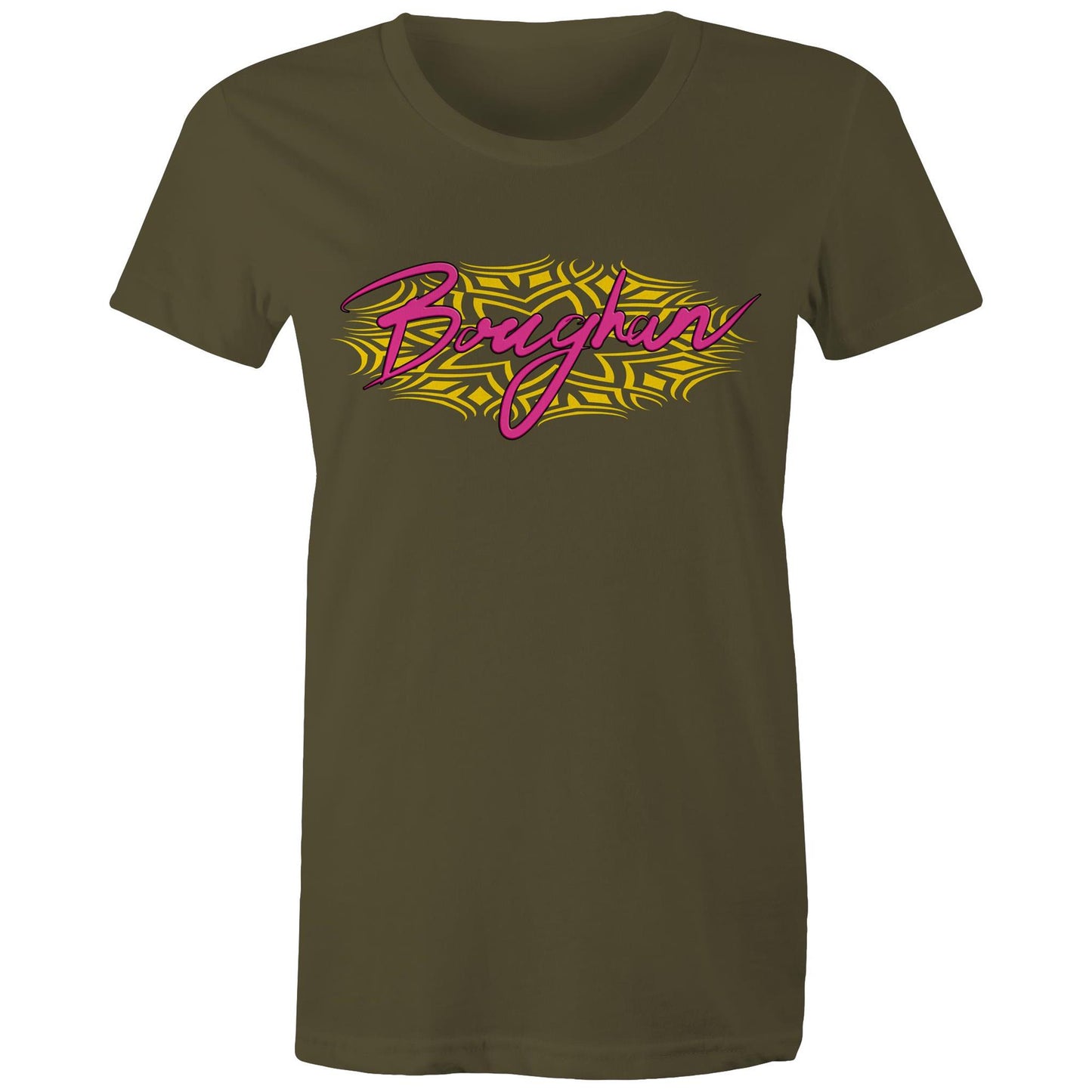 Boughan pink/yellow - Women's graphic Maple T-shirt | Dingo Country