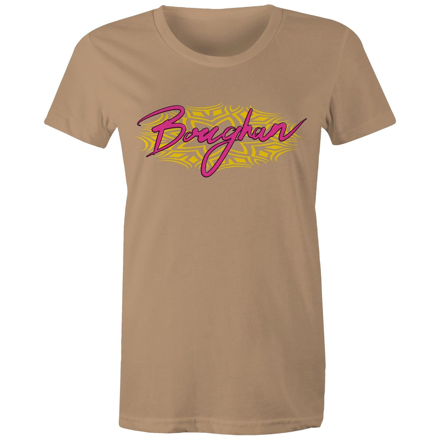 Boughan pink/yellow - Women's graphic Maple T-shirt | Dingo Country