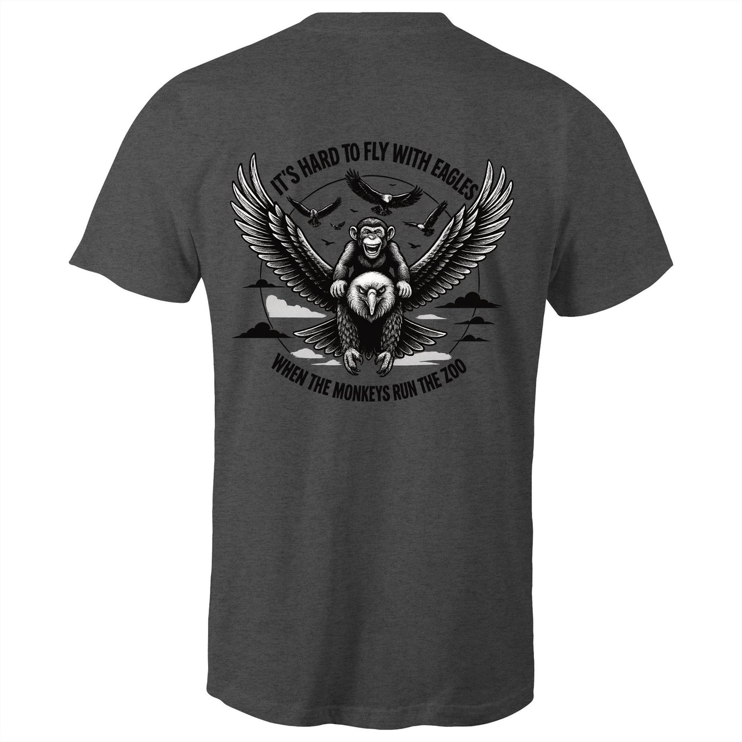 Fly with eagles - Mens graphic streetwear T-Shirt | Dingo Country
