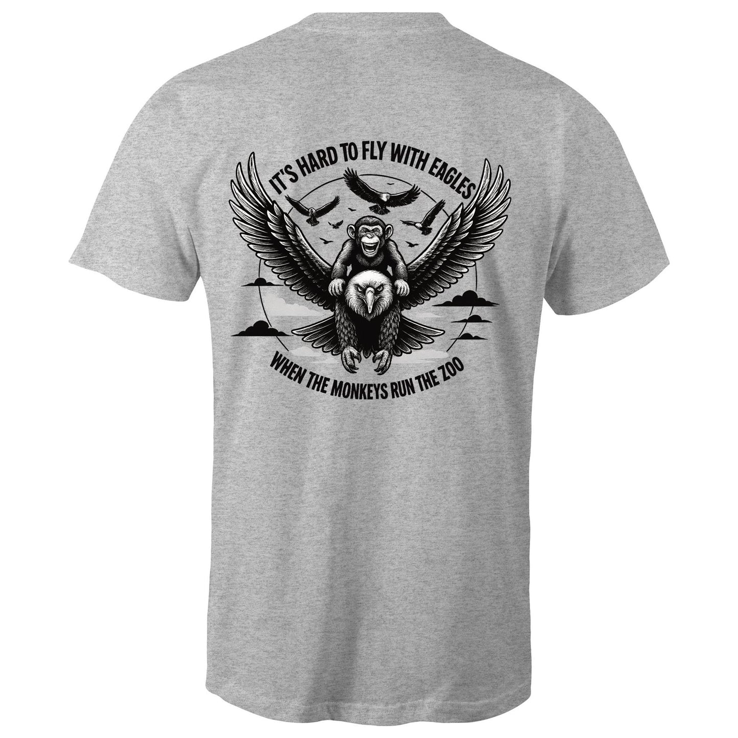 Fly with eagles - Mens graphic streetwear T-Shirt | Dingo Country