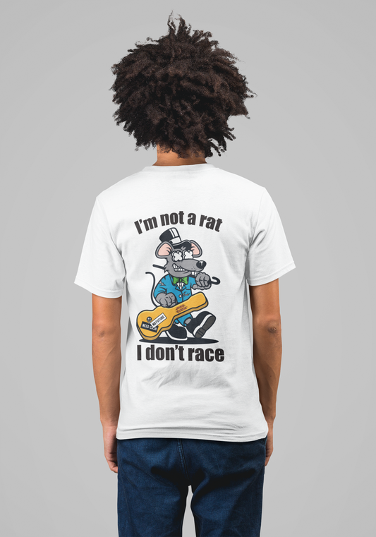 Im not a rat I don't race - Mens T-Shirt front & back