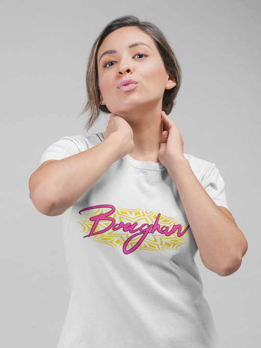 Boughan pink/yellow - Women's Maple Tee