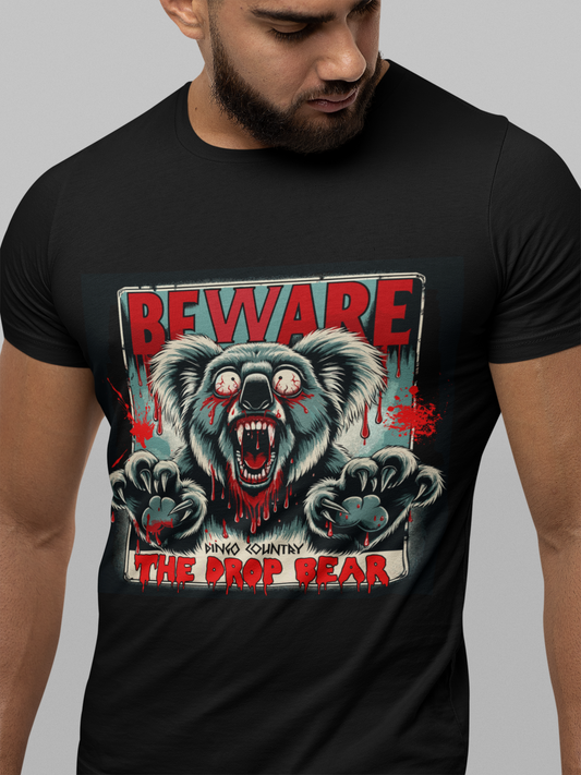 Beware the drop bear - Mens Aussie graphic  T-Shirt | Dingo Country