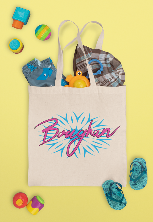 Boughan pink/blue - Shoulder Canvas Tote Bag