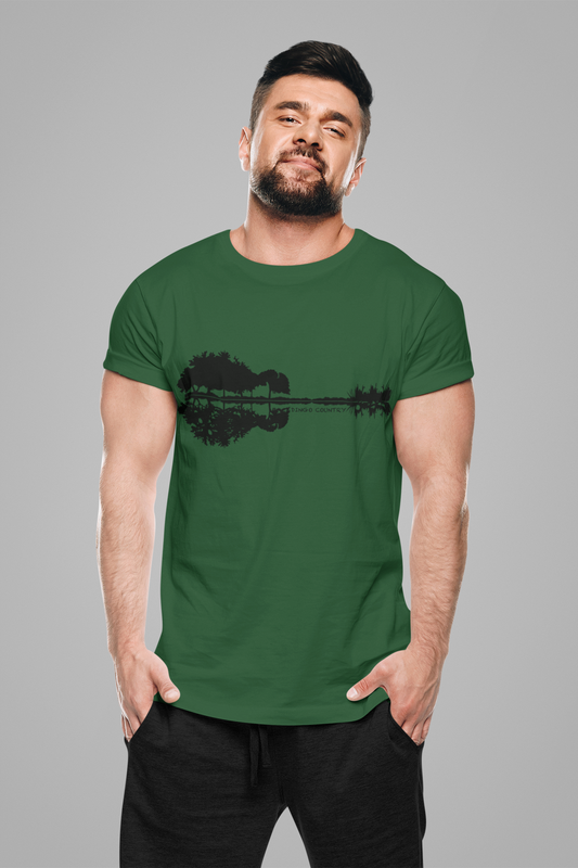 Guitar Reflection – Men’s Graphic T-Shirt | Dingo Country