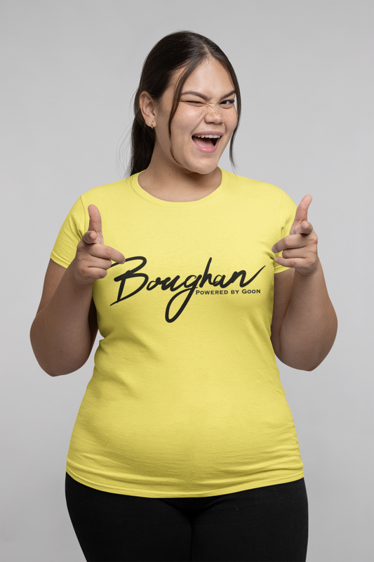 Powered by Goon Women's Maple Tee: A Toast to Wine Enthusiasts