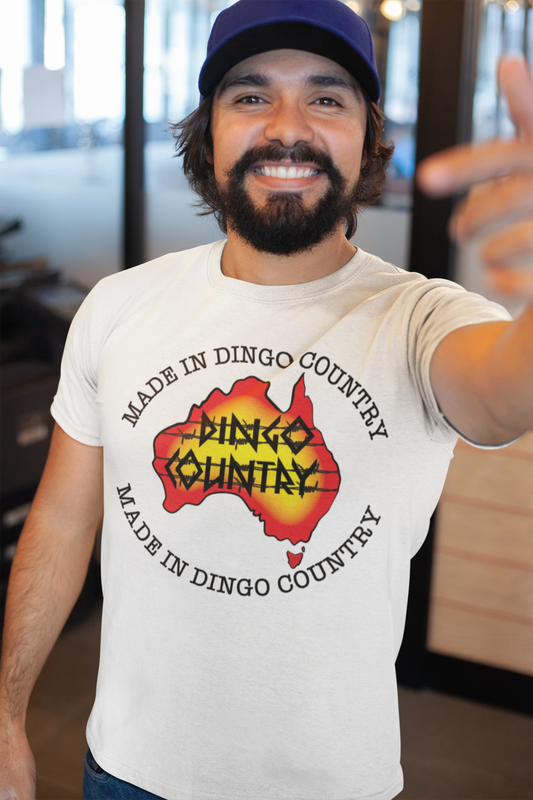 Made in Dingo Country Australia design- Mens T-Shirt