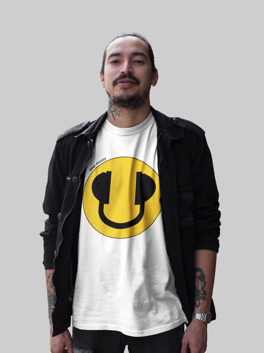 Smiley headphones - Mens T-Shirt