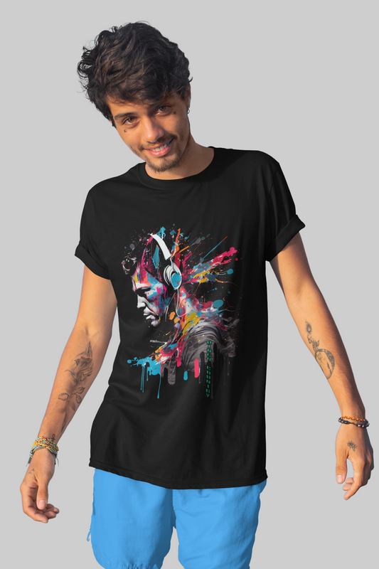 Graphic Musician T-Shirt: Tune Into Urban Style