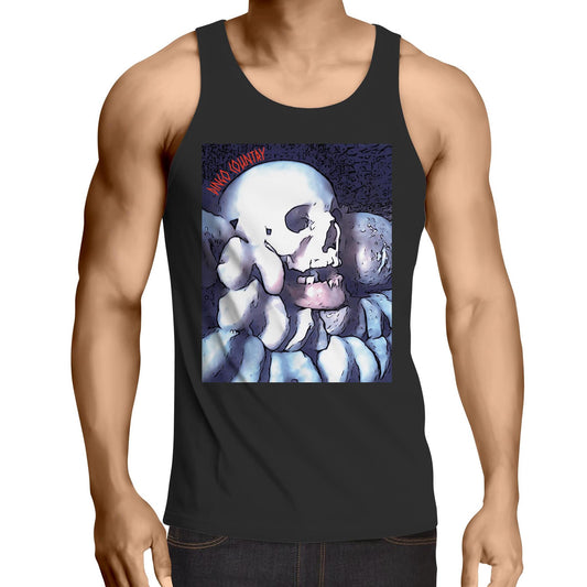 DC Skull graphic on Black Men's Singlet Top