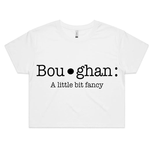 Boughan: definition shirt  - Women's Crop Tee