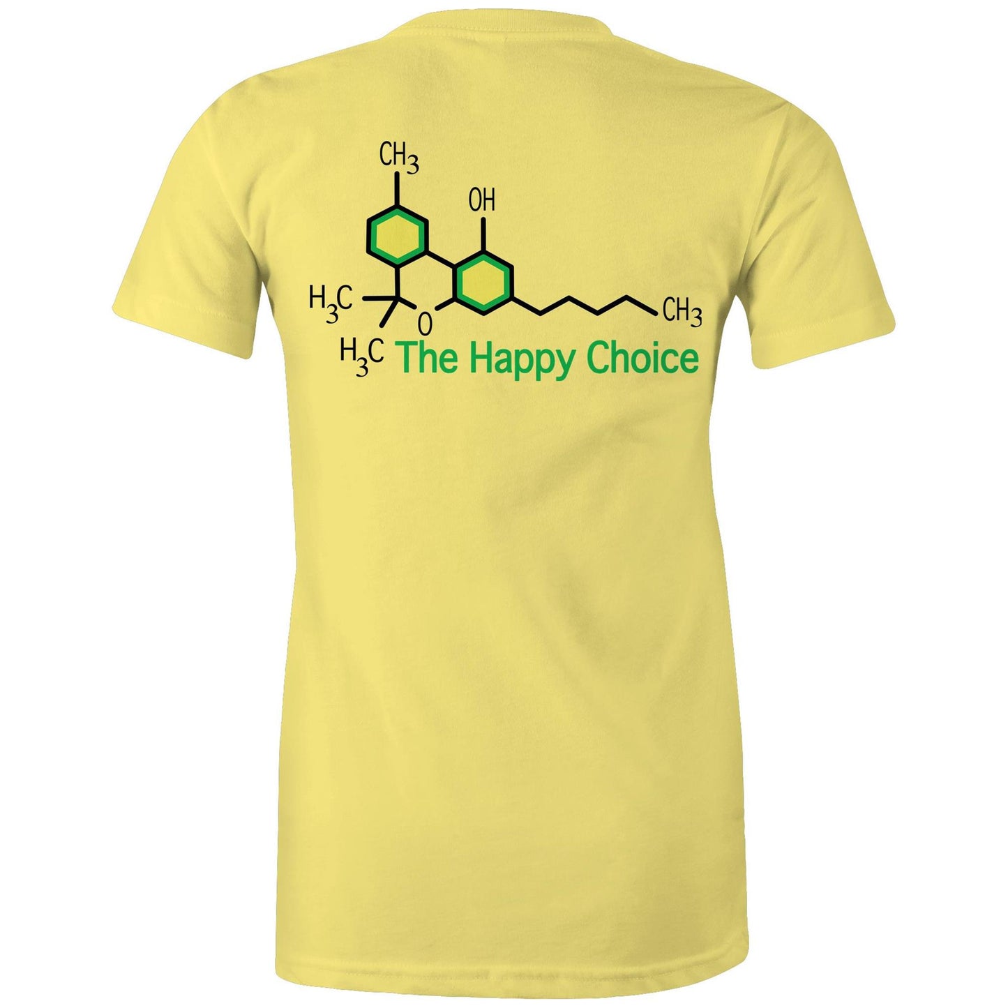 The Happy Choice THC Women's Maple Tee: Subtle, Stylish, and Chill