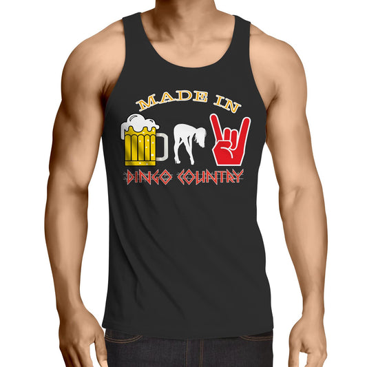 "Beer, Babes, and Rock" Men's Singlet Top: Casual Cool with an Edge