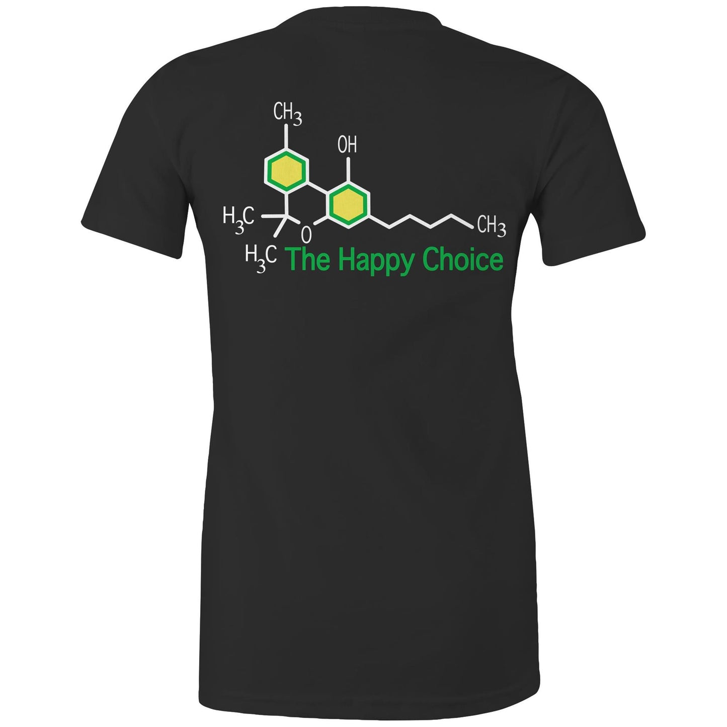 The Happy Choice THC Women's Maple Tee: Subtle, Stylish, and Chill