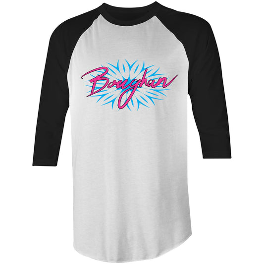 Boughan pink/blue Raglan - 3/4 Sleeve T-Shirt