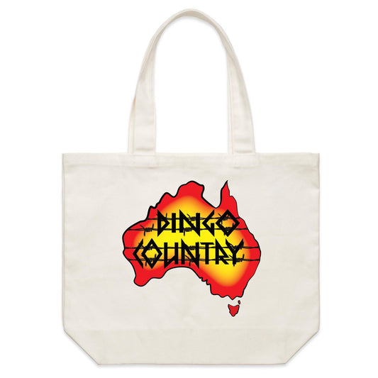 DC Australia map on shoulder canvas tote bag