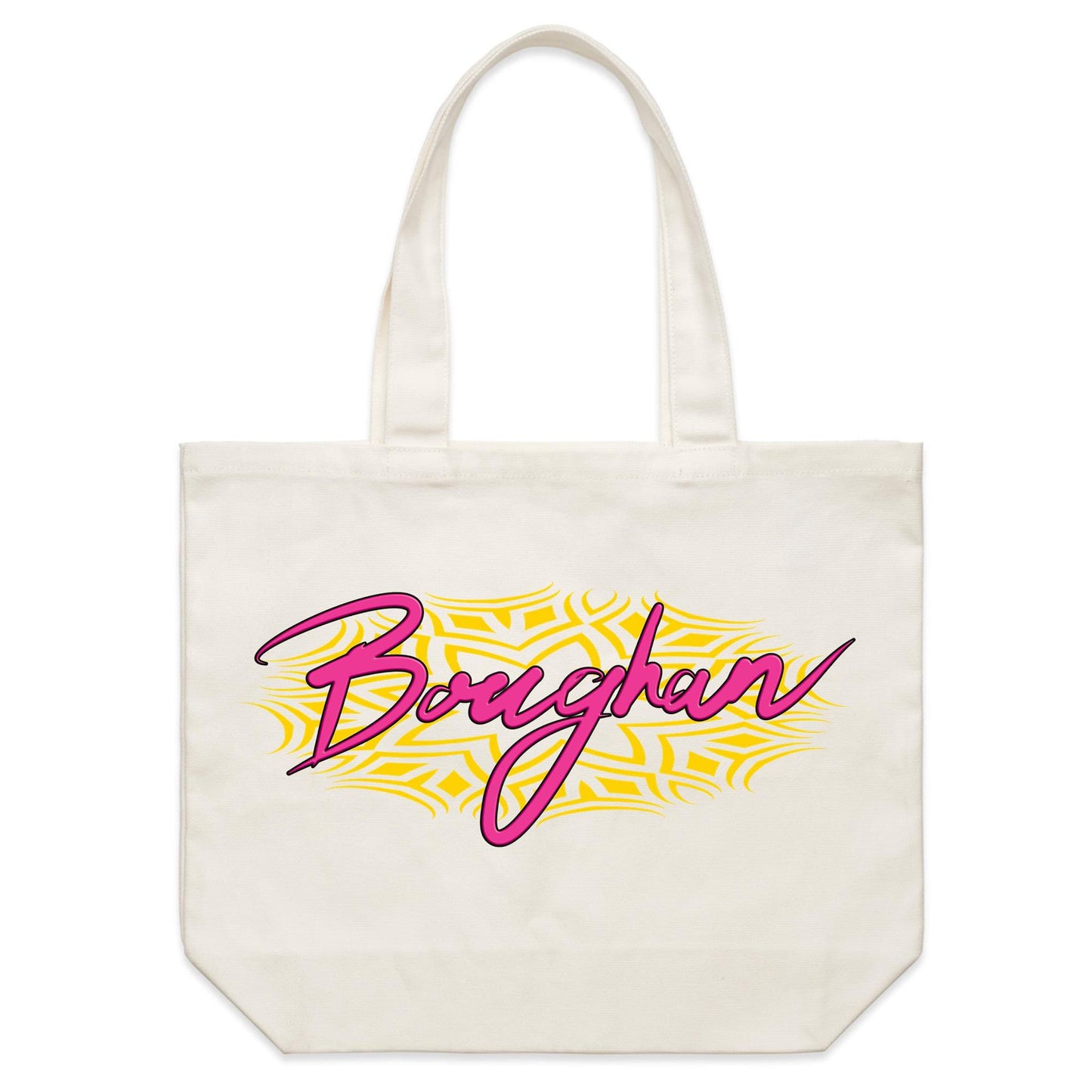 Boughan pink/yellow - Shoulder Canvas Tote Bag