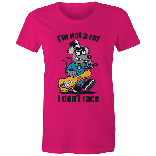 I'm not a rat I don't race - Women's Maple Tee