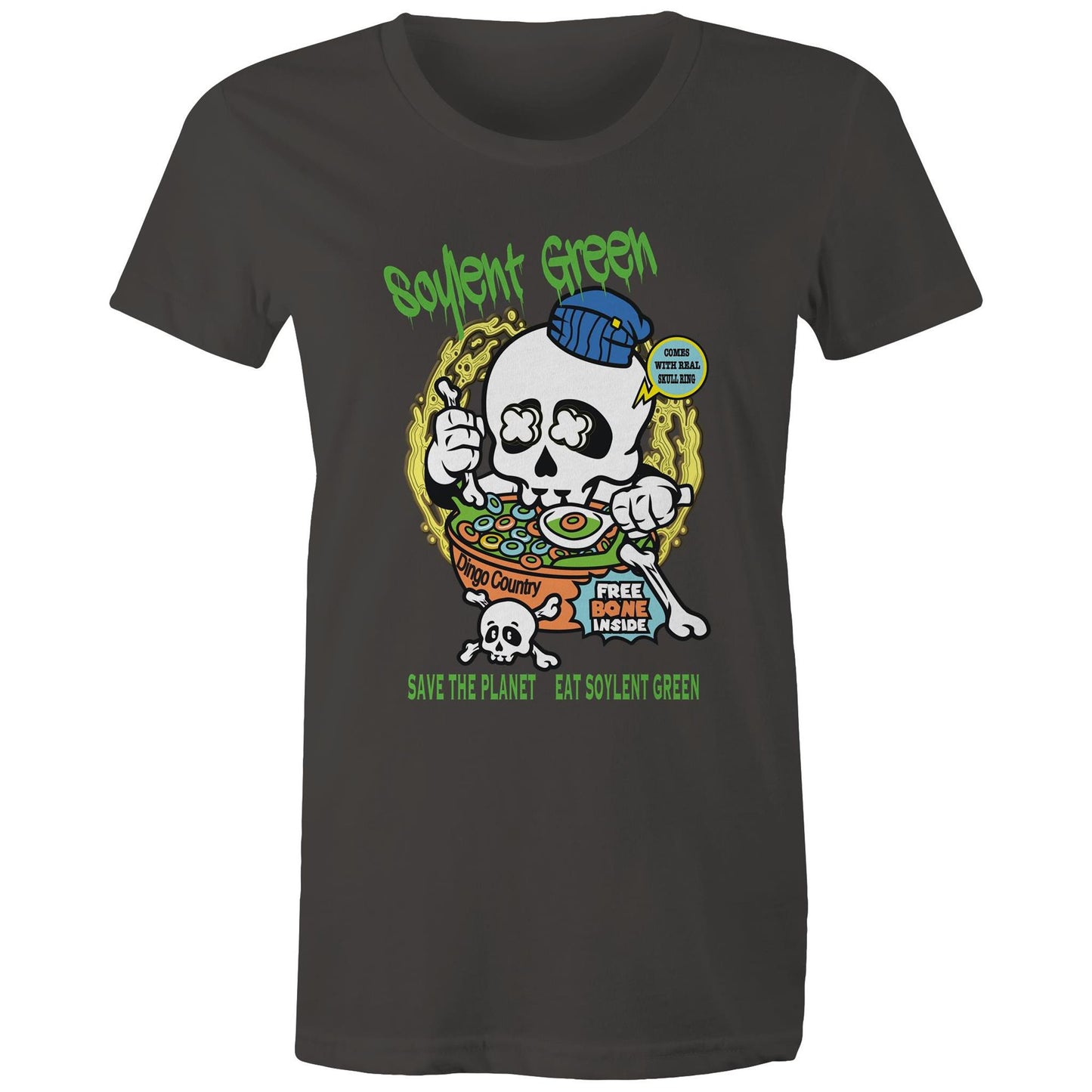 Soylent Green Women's Maple Tee: Eco-Friendly Meets Edgy Humour