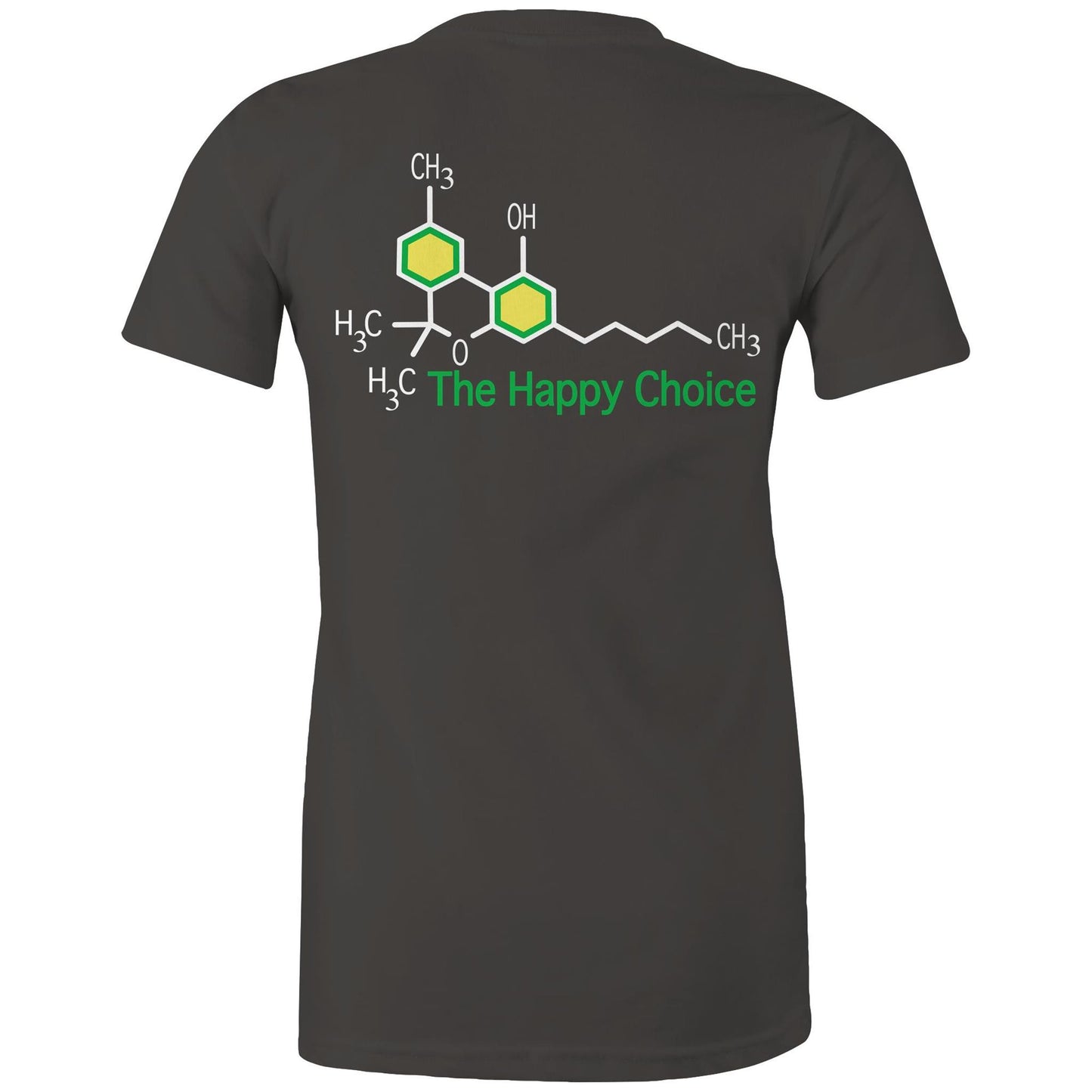 The Happy Choice THC Women's Maple Tee: Subtle, Stylish, and Chill